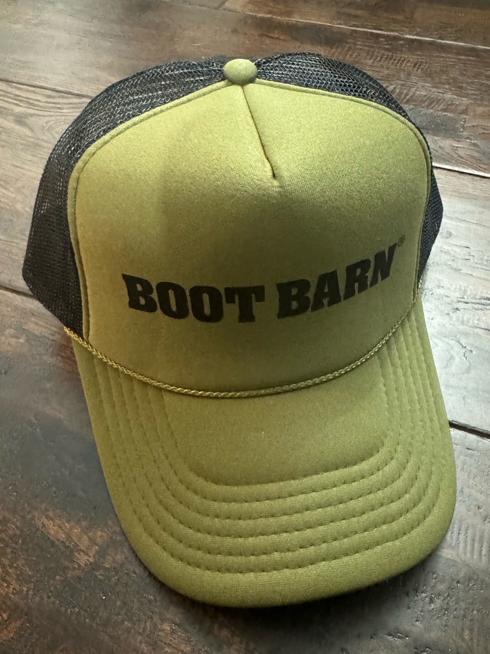Mens Otto Boot Barn Olive Green Mesh Trucker Cap
